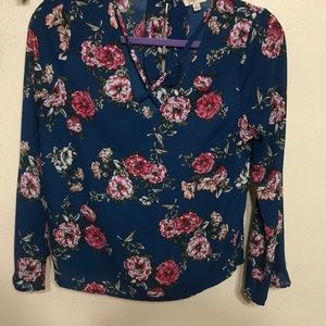 Flower print long sleeve